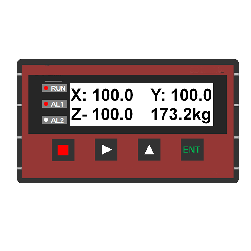 KDEV-B-491 3-axis force meter Multi-axis force sensor display